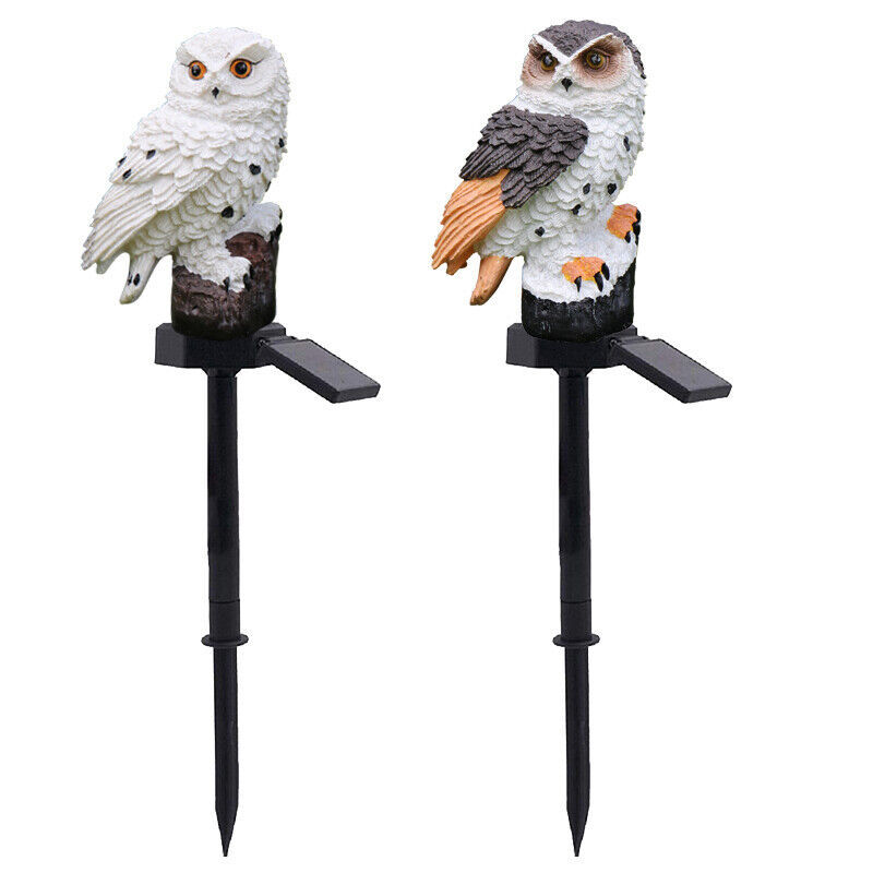 Solar Power LED Owl Parrot Lawn Light