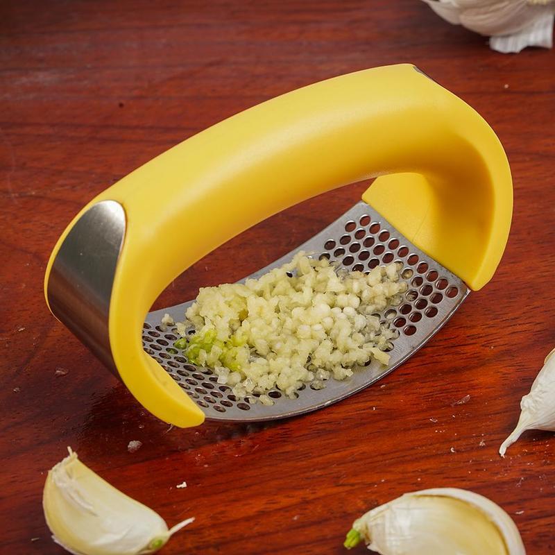 Stainless Steel Garlic Press Masher