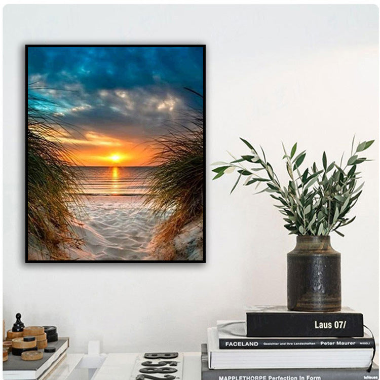 Living Room Sunset Decorative Painting