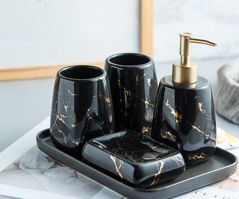 BathLux™  Luxury Wash SET With Marble Design