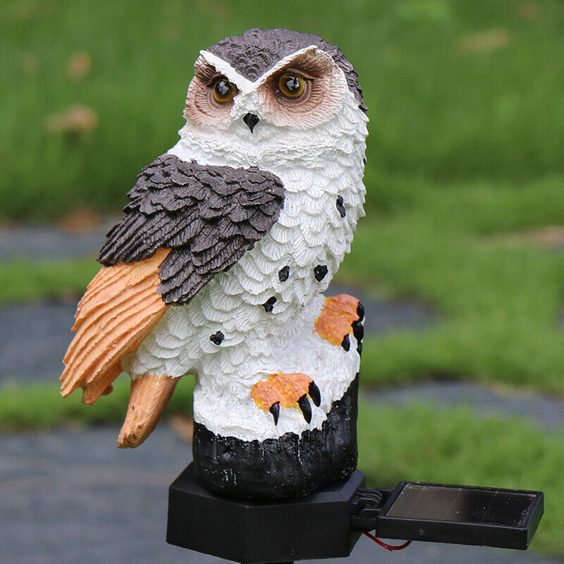 Solar Power LED Owl Parrot Lawn Light