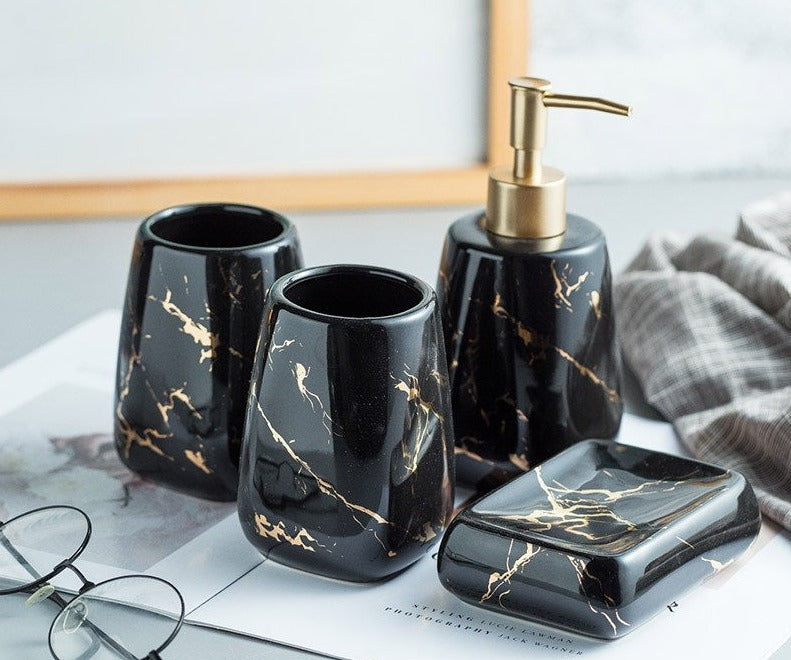 BathLux™  Luxury Wash SET With Marble Design