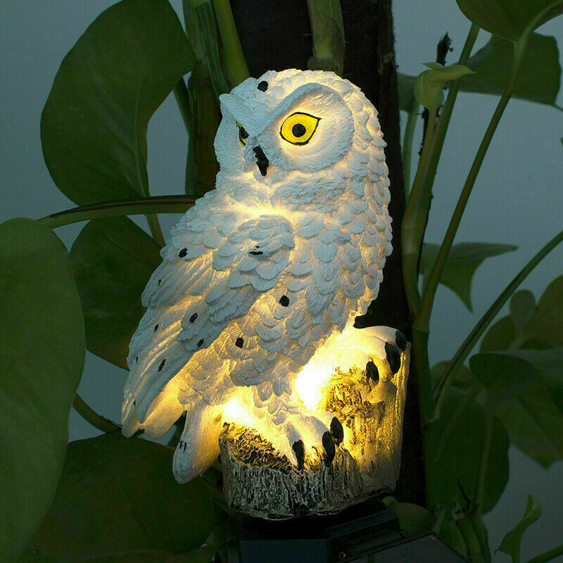 Solar Power LED Owl Parrot Lawn Light