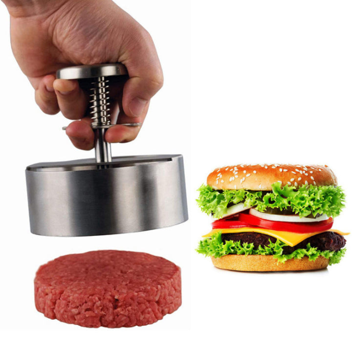 Stainless Steel Patties Mould Burger Meat Press Gadget