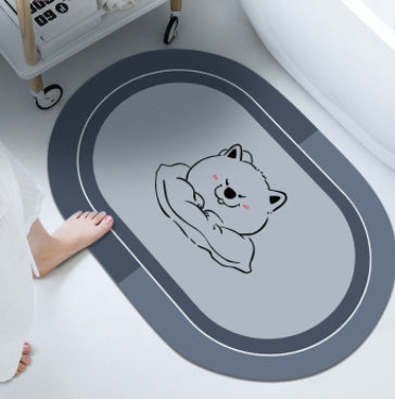 Bathroom Sliding  Door Foot Mat