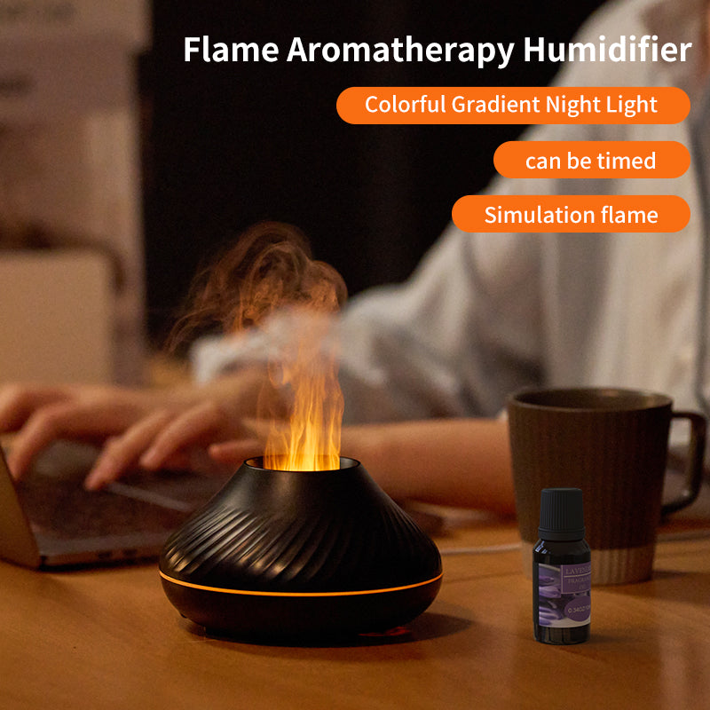 AromaAir RGB Flame Aroma Diffuser