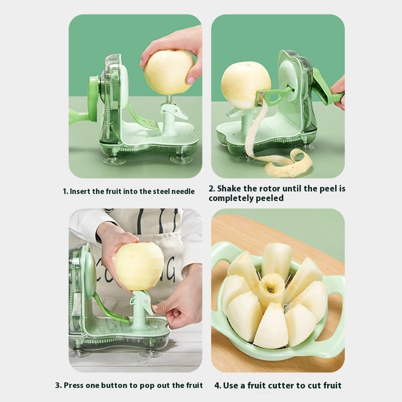 Two-in-one Hand Shake Fruit Cutter Peeler