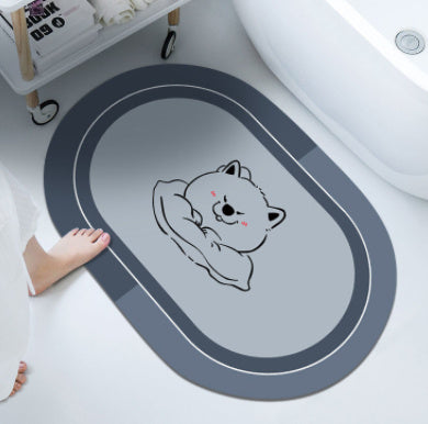 Bathroom Sliding  Door Foot Mat