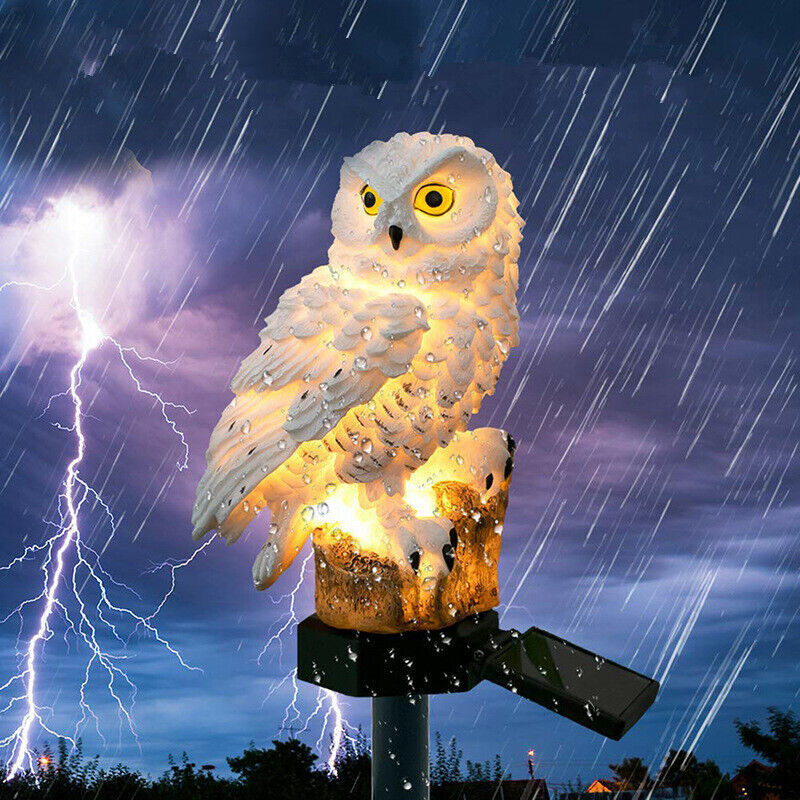 Solar Power LED Owl Parrot Lawn Light