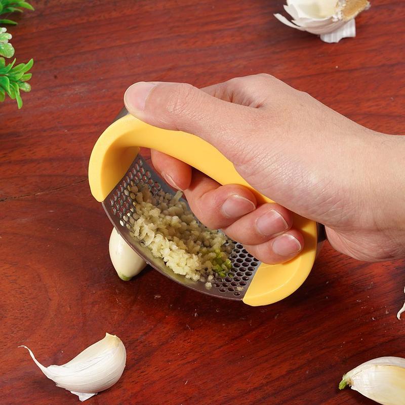 Stainless Steel Garlic Press Masher