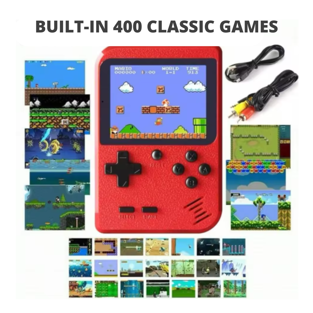 Retro Classic Games - Small Game Console With 400 Game