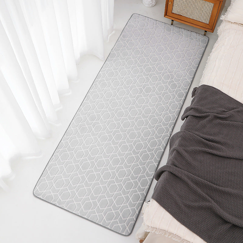 Bedroom Bed Blanket Simple Room Floor Mat Tea