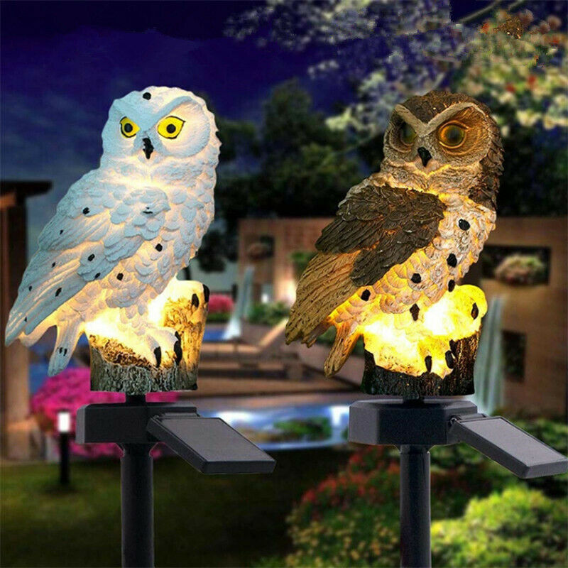 Solar Power LED Owl Parrot Lawn Light