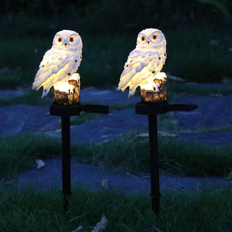 Solar Power LED Owl Parrot Lawn Light