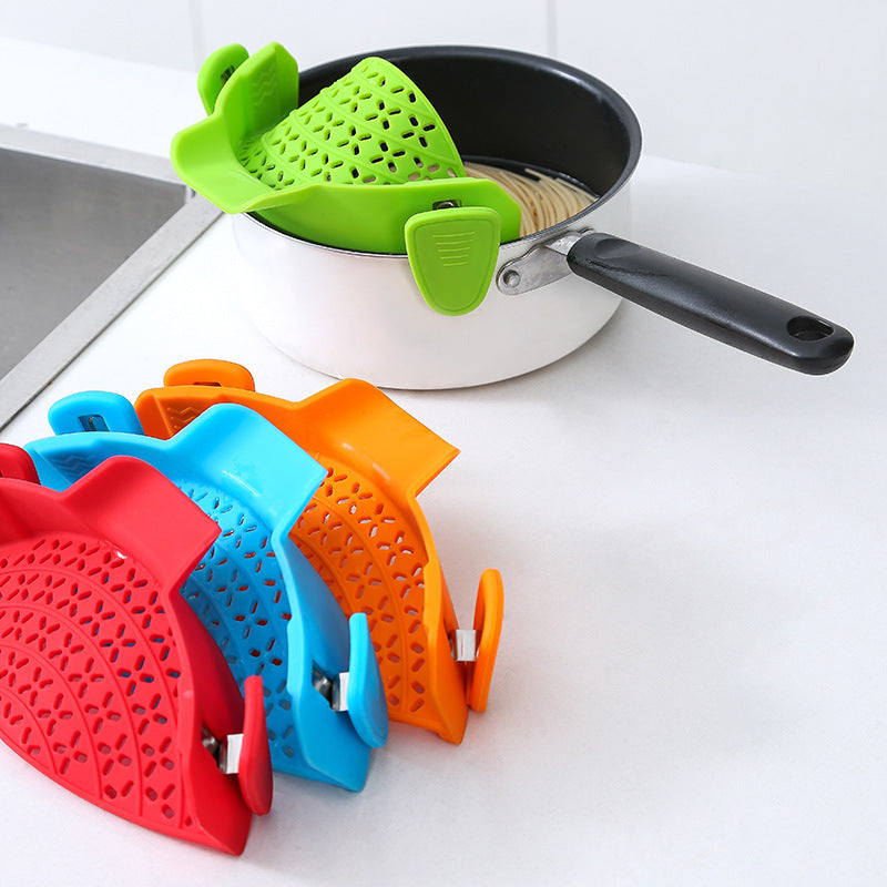 Kitchen Silicone Pot Side Drain Stopper