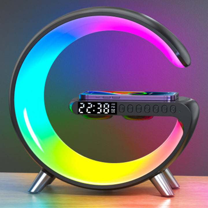 Glamp™   G Shaped RGB LED Lamp & Bluetooth Speaker + Wireless Charger