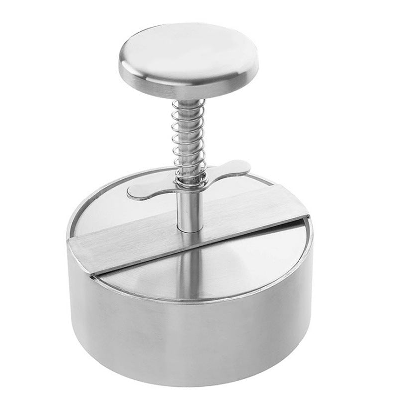 Stainless Steel Patties Mould Burger Meat Press Gadget