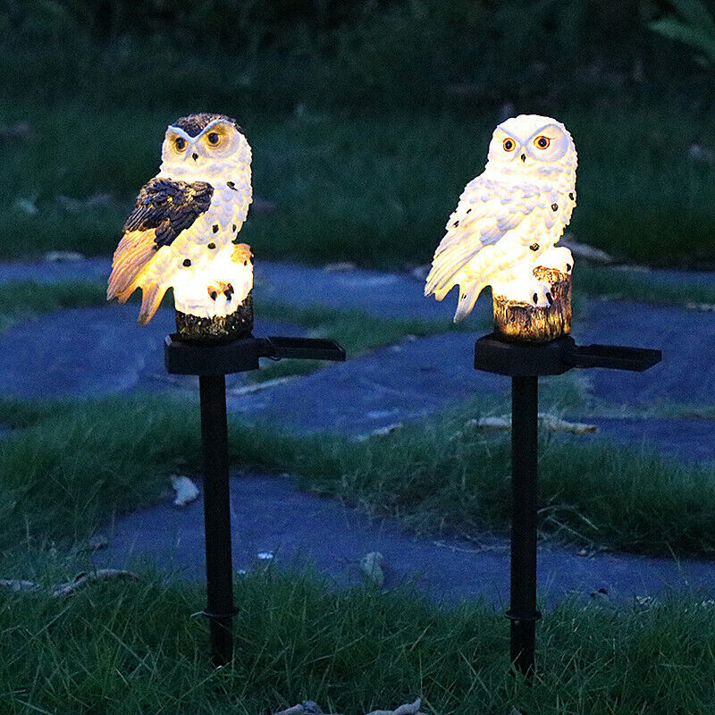 Solar Power LED Owl Parrot Lawn Light